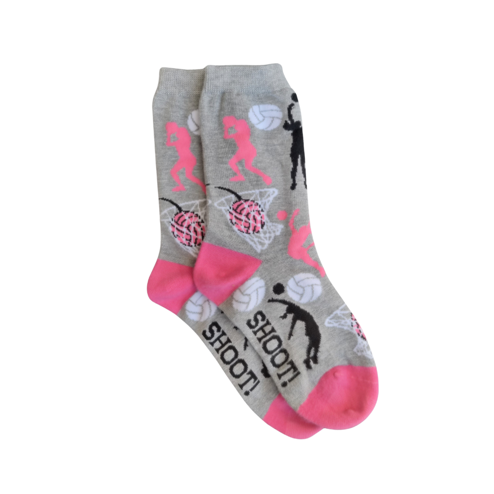 1 Pair | Grey Netball Socks
