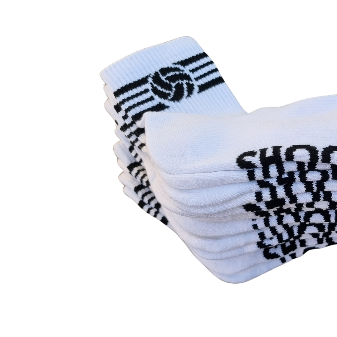 Shoot! Team Ten Pack netball socks 10 pairs of bamboo sports socks for teams in NZ and Australia