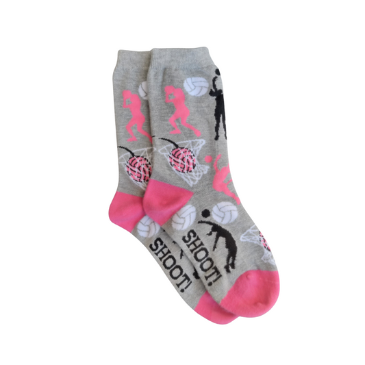 1 Pair | Grey Netball Socks