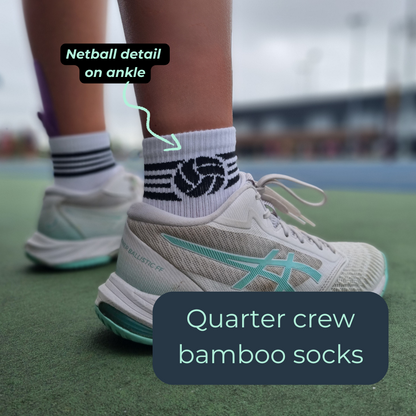 Cushioned Bamboo Netball Socks - 3 Pack