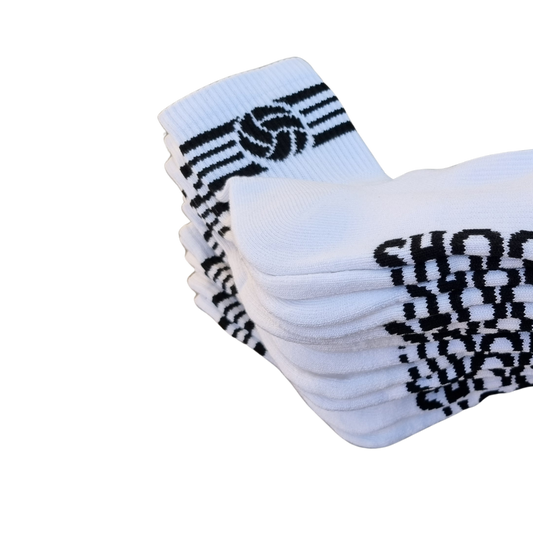 Shoot! Team Ten Pack netball socks 10 pairs of bamboo sports socks for teams in NZ and Australia